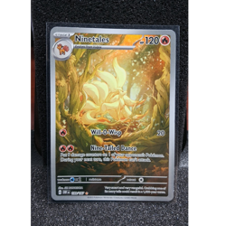 Pokemon SV03 Obsidian Flames Ninetales 199/197 Illustration Rare Holo English - Image 1