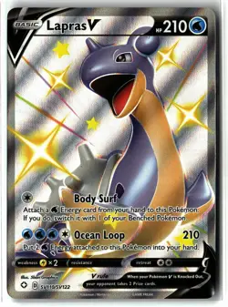 Lapras V ⭐ SV110/SV122 Holo V Rare Shining Fates Shiny Vault 2021 Pokemon NM - Image 1