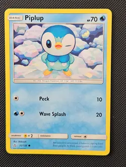 PIPLUP 32/156 ULTRA PRISM POKEMON NM/M 2018 - Image 1