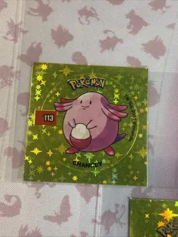2001 Taps Gold Holo Lickitung Jynx Chancey Pog Stickers Pokemon Non-TCG - Image 2
