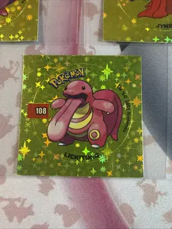 2001 Taps Gold Holo Lickitung Jynx Chancey Pog Stickers Pokemon Non-TCG - Image 3