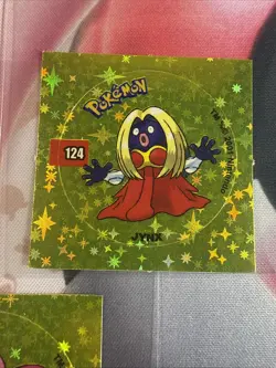 2001 Taps Gold Holo Lickitung Jynx Chancey Pog Stickers Pokemon Non-TCG - Image 4