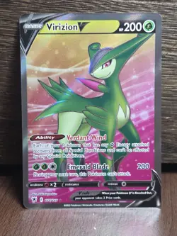 Pokemon TCG Virizion V 164/189 Astral Radiance Ultra Rare Holo Near Mint - Image 1