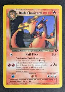 Dark Charizard - Team Rocket Non Holo 21/82 - Pokemon TCG (Vintage WoTC) - LP/MP - Image 5