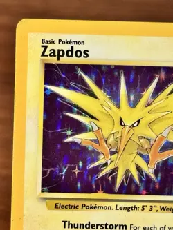 Zapdos 15/62 Holo Rare Fossil Pokemon Unlimited Holofoil MP - Image 2
