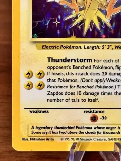 Zapdos 15/62 Holo Rare Fossil Pokemon Unlimited Holofoil MP - Image 5