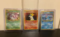 Japanese Feraligatr Typhlosion Meganium Neo premium file 1 Set of 3 Pokemon TCG - Image 1