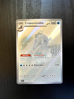 Crabominable 149/142 Holiday Snowflake Stamp Promo Pokemon Card | NM - Image 1