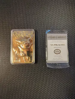 1999 Burger King Pokemon Limited Edition 23k GP Pikachu Complete w/ Certificate - Image 4