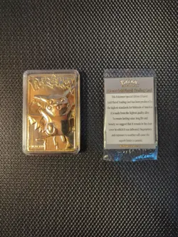 1999 Burger King Pokemon Limited Edition 23k GP Pikachu Complete w/ Certificate - Image 5