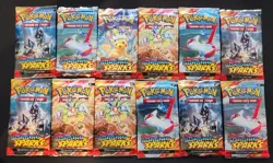 Pokemon TCG Scarlet & Violet Surging Sparks Booster Pack Lot of 12 Sealed Loose - Image 1