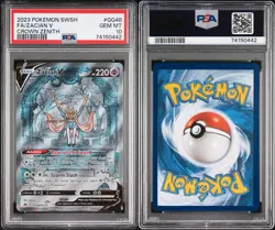 Pokemon Crown Zenith Zacian v GG48/GG70 Full Art Ultra Rare PSA 10 - Image 3