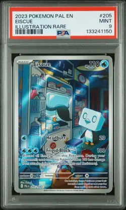 2023 POKEMON PAL EN-PALDEA EVOLVED ILLUSTRATION RARE #205 EISCUE PSA 9 - Image 1
