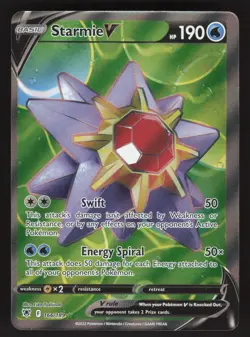 Starmie V 166/189 Pokemon TCG SWSH10: Astral Radiance NM - Image 1