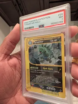 2002 POKEMON EXPEDITION TYRANITAR HOLO NM 7 PSA #29 - Image 5