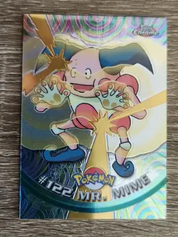 Pokemon Topps Chrome Mr. Mime #122 - Image 3
