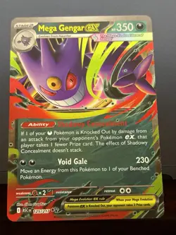 Mega Gengar EX 125/217 Ascended Heroes Pokemon TCG Near Mint - Image 1