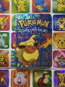 Pokemon 151 Vintage Pocket Monsters Vending HOLO Prism Sticker 2000 Nintendo - Image 2
