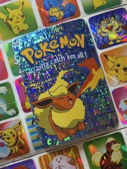 Pokemon 151 Vintage Pocket Monsters Vending HOLO Prism Sticker 2000 Nintendo - Image 4
