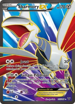 Pokemon TCG Skarmory EX (145 Full Art) Ultra Rare XY Base Set 145/146 - LP - Image 1