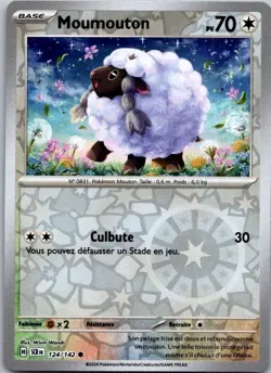 Carte Pokemon Moumouton 124/142 Reverse - 2024 - Image 1