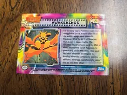 Topps Pokemon! Mewtwo Strikes Back! #2 Awakening! Blue Logo! LP 1998 - Image 2