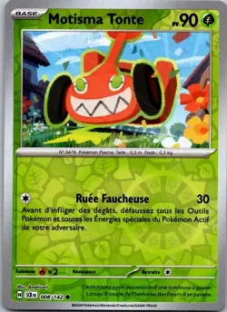 Carte Pokemon Motisma Tonte 008/142 Reverse - 2024 - Image 1