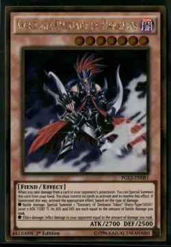 Gorz the Emissary of Darkness PGL2-EN081 Gold Rare Yu-Gi-Oh 1st Edition NM - Image 1