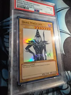 Shonen Jump Magazine 2011 Dark Magician JUMP-EN049 PSA 7 Yu-Gi-Oh Promo - Image 3