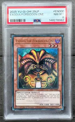 YUGIOH - 25th Aniv Limited Pack - Exodia The Forbidden One - PSA 8 - Image 3