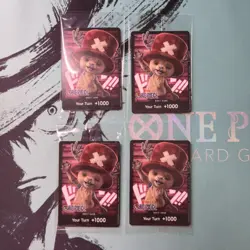 X4 Netflix Tony Tony Chopper Dons Sealed English One Piece Live Action Cards - Image 1
