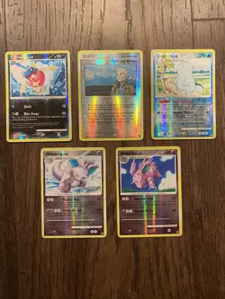 Great Encounters Reverse Holos Lot - Nidoking, Nidorino, Quagsire- 5 Cards - Image 1