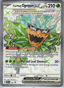 Teal Mask Ogerpon ex - 166 SV: Scarlet & Violet Promo Cards - Pokemon Card - NM - Image 1