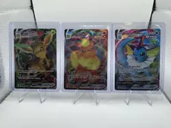 Evolving Skies - Vaporeon, Flareon and Leafeon VMAX lot of 3 cards - Image 1