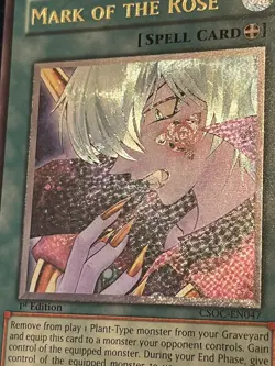 Mark Of The Rose Grey Misprint Csoc Ultimate Rare 1st Ed Yugioh - Image 3