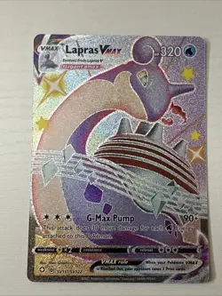 POKEMON CARD - LAPRAS VMAX SV111/SV122 SHINING FATES SHINY VAULT HOLO NM - Image 1