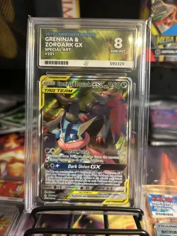 Pokemon TCG Unbroken Bonds Greninja & Zoroark GX Card 201/214 NM Condition Ace 8 - Image 1