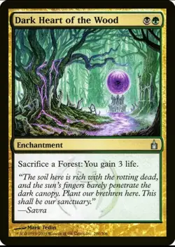 X 1 Dark Heart of the Wood NM Ravnica City of Guilds 200 MTG Magic The Gathering - Image 1