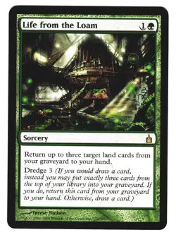 Magic The Gathering MTG - RAVNICA 2005 RAV - #172 Life from the Loam x1 LP NM - Image 1