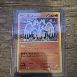 Reshiram 28/113 Legendary Treasures Holo Rare 130 HP Blue Flare Pokemon Card - Image 1