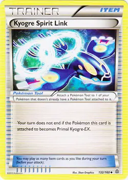 x4 Kyogre Spirit Link - 132/160 - Uncommon Pokemon XY Primal Clash M/NM English - Image 1