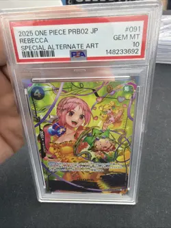 Rebecca 091 Special Alternate Art One Piece Japanese PSA 10 PRB02 SP - Image 1