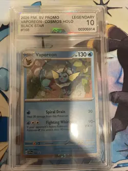 Pokemon Black Star Promo Vaporeon Holo 168 - Image 1