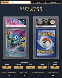 Pokemon First Partner Illustration Series 1 MEP 042 Piplup Black Star Ace 10 - Image 3