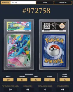 Pokemon First Partner Illustration Series 1 MEP 045 Popplio Black Star Ace 10 - Image 3