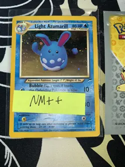 2002 Neo Destiny Light Azumarill 13/105 HOLO Pokemon 🔥PSA Grade🔥165💎NM ++💎 - Image 1