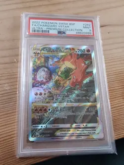 Pokemon TCG Charizard VSTAR SWSH262 Black Star Promo PSA 9 - Image 1