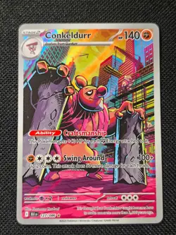 Conkeldurr - 127/086 - Illustration Rare - S&V: Black Bolt - Pokemon TCG - Image 1