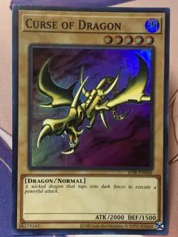 Yu-Gi-Oh Curse of Dragon LOB-EN066 Super Rare Card 25th Anniversary Edition - Image 1