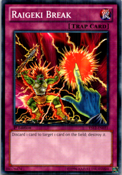 Raigeki Break YS12-En031 Yu-Gi-Oh! 1st Edition Light Play - Image 1